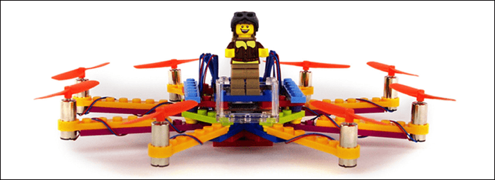 LEGOs and flying drones combine to make a cool gift.