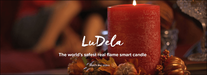 The world’s first real flame smart candle.