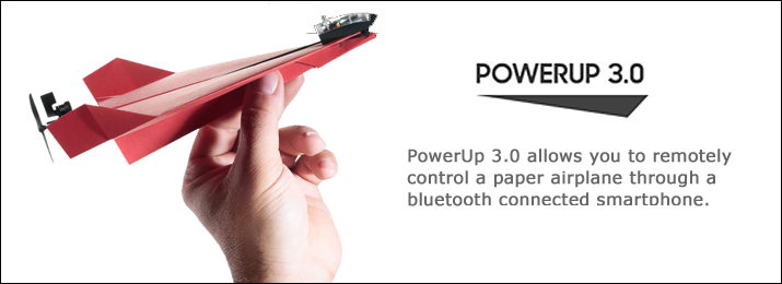 Control your paper airplanes using your smartphone.